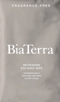 BiaTerra Return — fragrance-free biodegradable body wipe